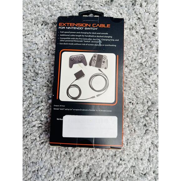 Nintendo Extension Charging Cables Switch 6' Switch Blackweb Electronics - Picture 8 of 8